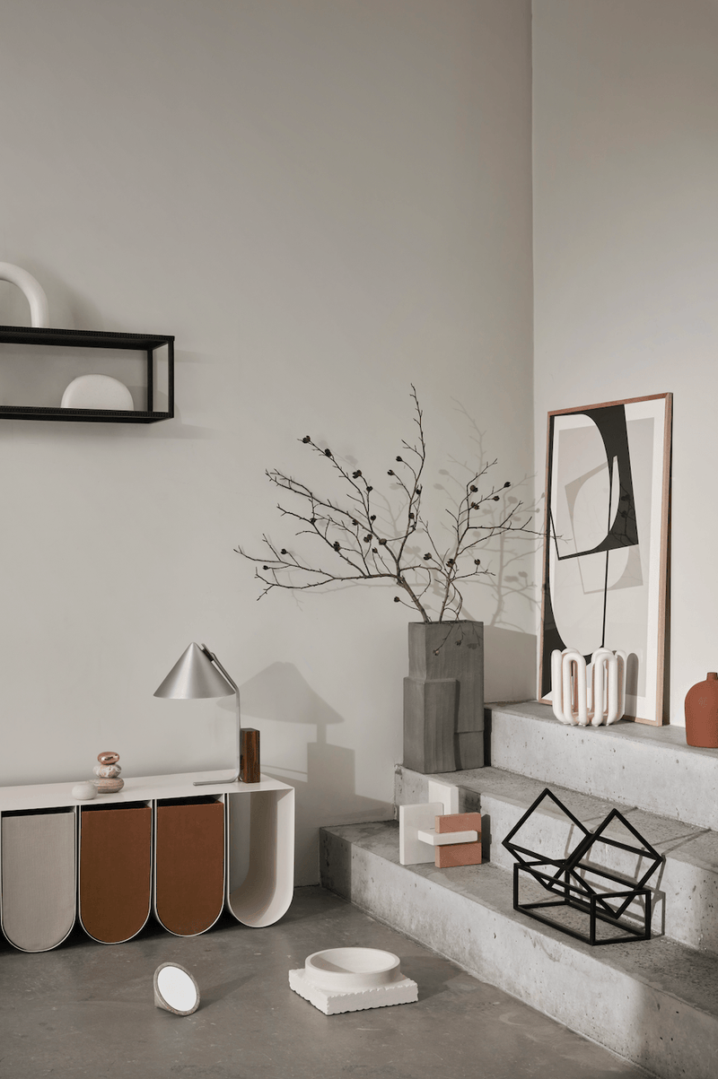 Curved Box - Kristina Dam - Storage + Organization - XX Small - Grey - HORNE