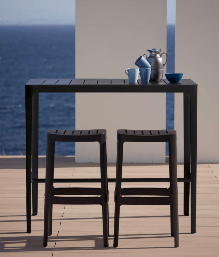 Cut Bar Table - Cane Line - Outdoor Furniture - Black - HORNE