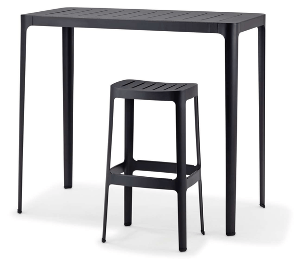 Cut Bar Table - Cane Line - Outdoor Furniture - Black - HORNE