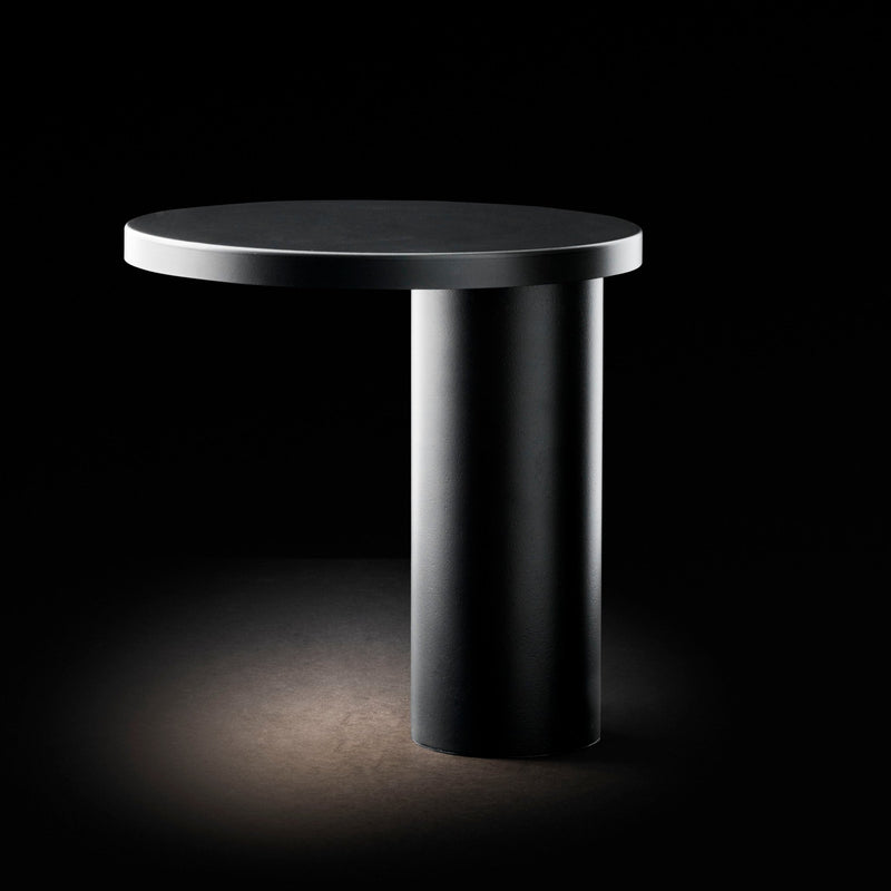 Cylinda Table Lamp - Oluce - Table + Task - Black - HORNE
