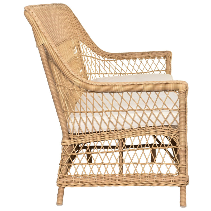 Dawn 3 - Seater Sofa - Exterior - Sika Design - Outdoor Furniture - Antique - Snow White 100% Polyester - HORNE