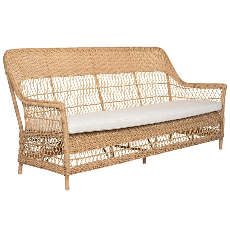 Dawn 3 - Seater Sofa - Exterior - Sika Design - Outdoor Furniture - Antique - Snow White 100% Polyester - HORNE