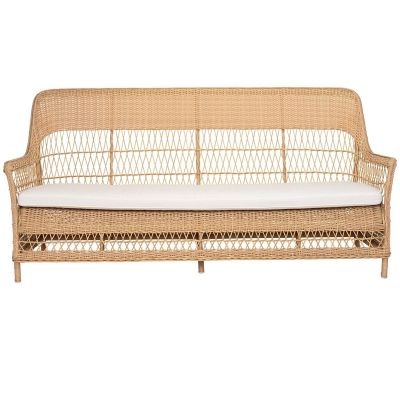 Dawn 3 - Seater Sofa - Exterior - Sika Design - Outdoor Furniture - Antique - Snow White 100% Polyester - HORNE