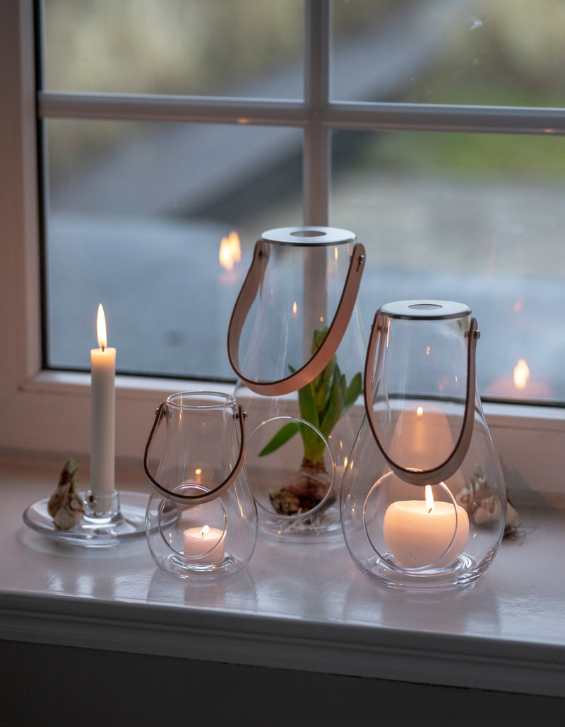 Design with Light Lantern - Clear - Holmegaard - Candle Holders - 6.5