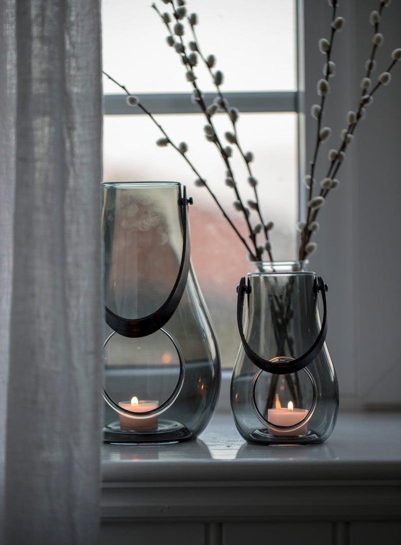 Design with Light Lantern - Smoke - Holmegaard - Candle Holders - 6.5