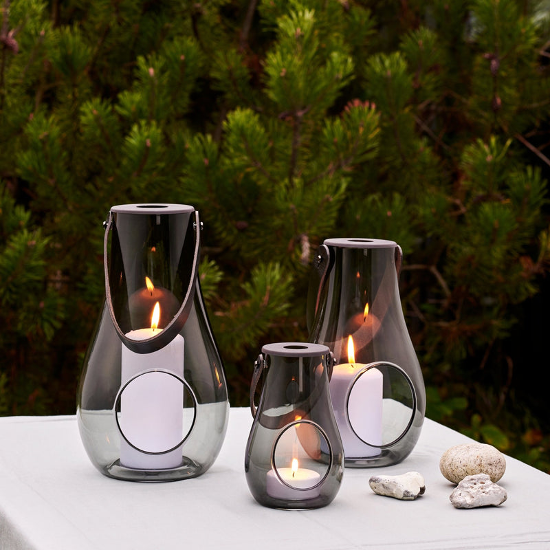 Design with Light Lantern - Smoke - Holmegaard - Candle Holders - 6.5