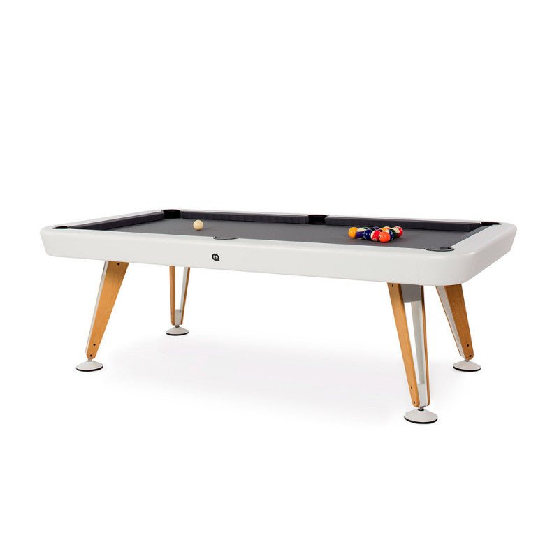 Diagonal RS Barcelona Pool Table - Games + Recreation - 7 ft - Iroko - White - HORNE