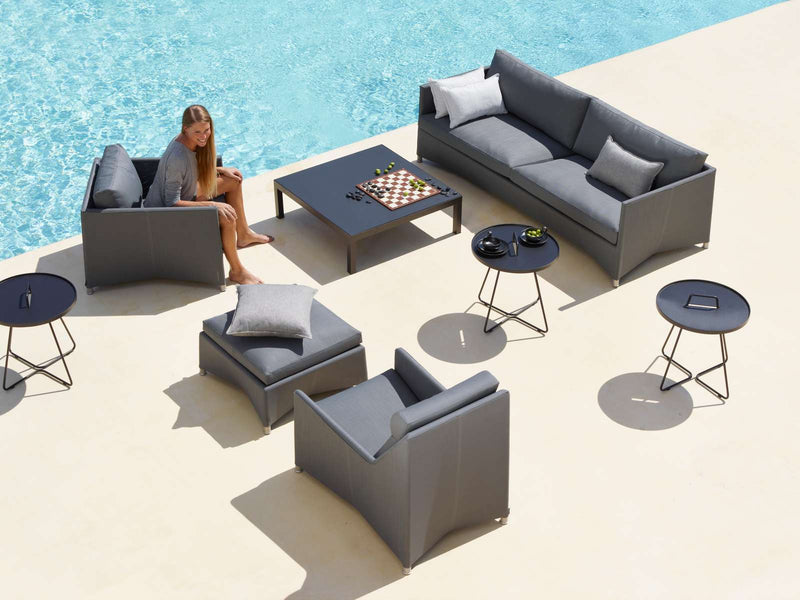 Diamond 2 Seater Sofa - Cane Line - Outdoor Furniture - Graphite - HORNE