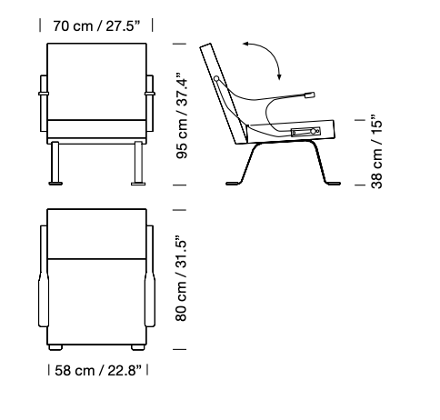 Digamma Armchair - Santa & Cole - Chairs - Gabriel Step - 60092 - HORNE