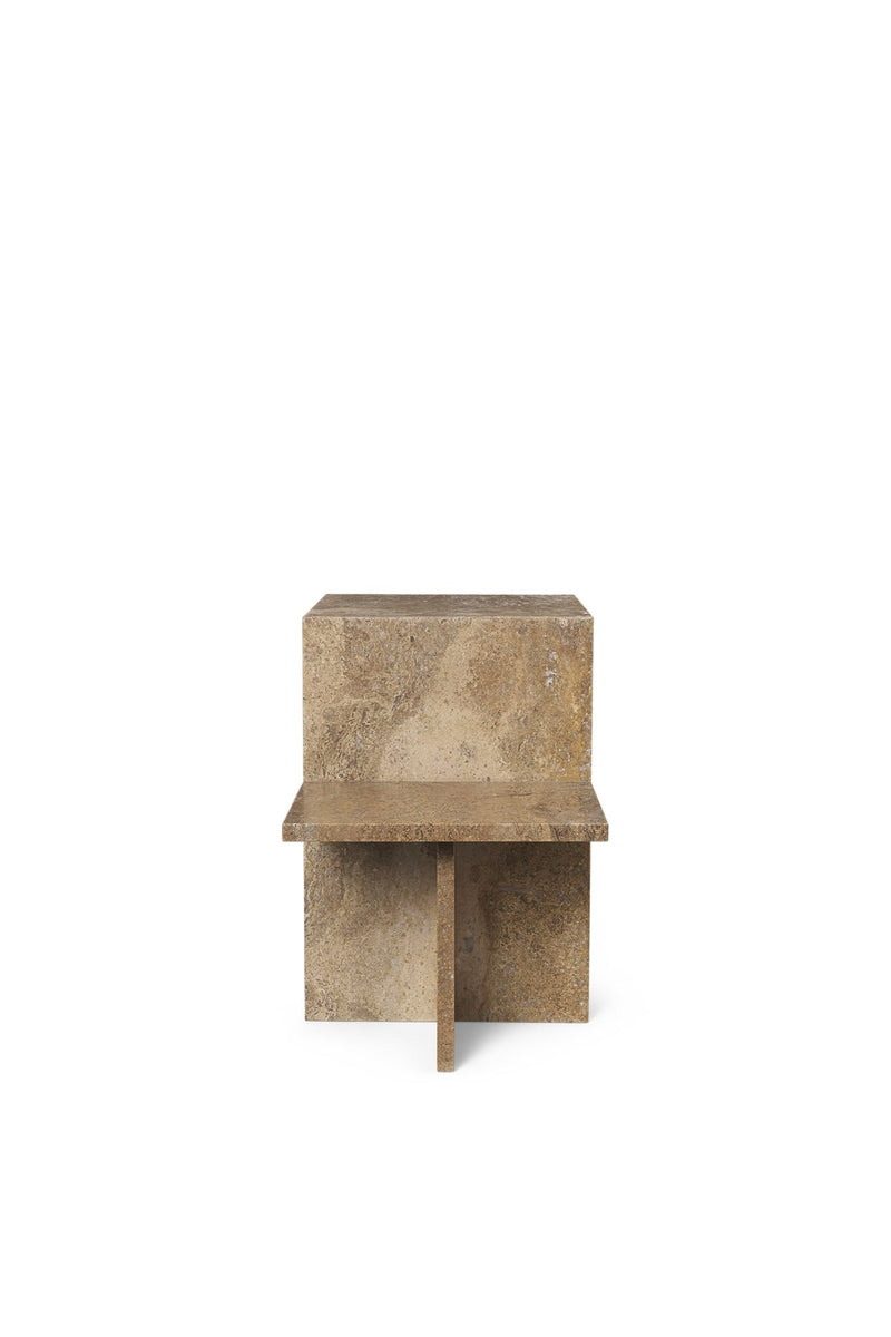Distinct Side Table - Ferm Living Side Tables - Travertine - HORNE