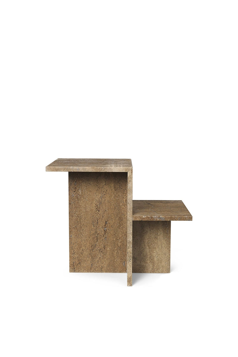 Distinct Side Table - Ferm Living Side Tables - Travertine - HORNE