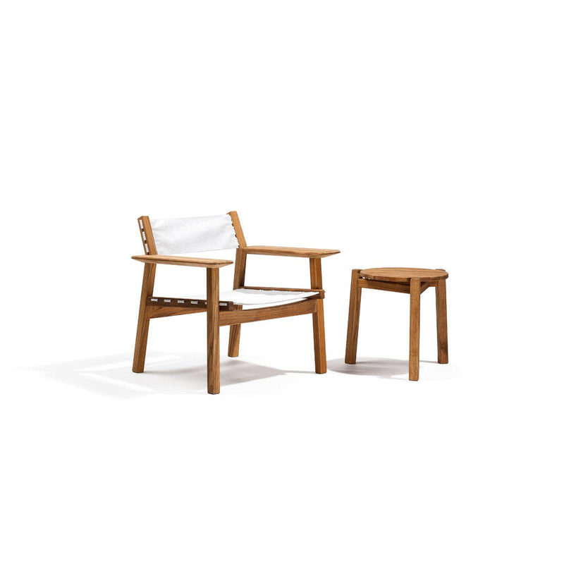 Djuro Lounge Chair - Teak & Fabric