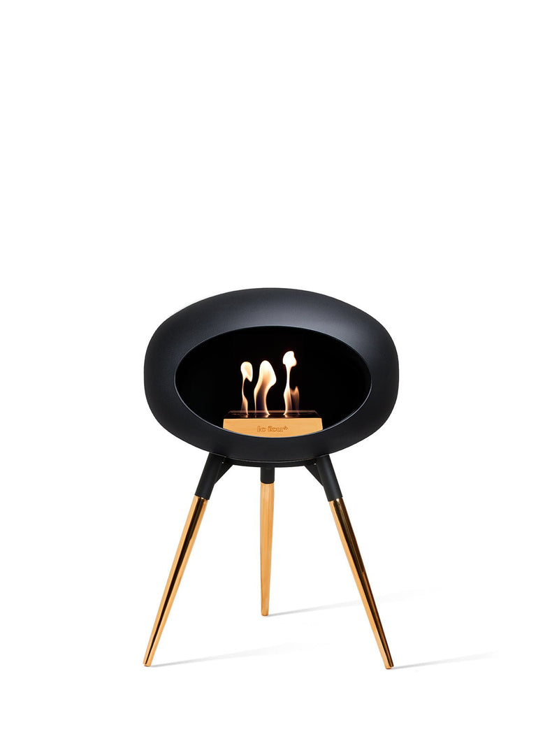 Dome - Ground Low - Le Feu - Fire Pits + Grills - Black Dome - Black Bowl - Black Legs - HORNE