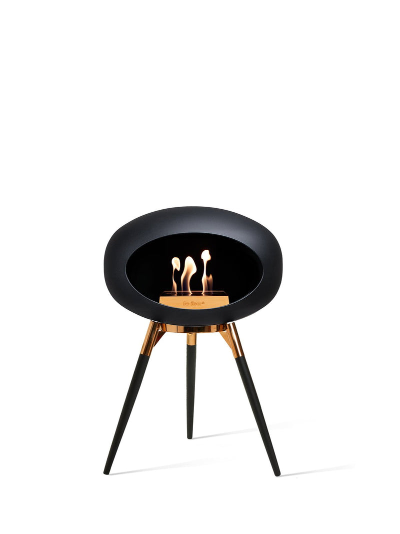 Dome - Ground Low - Le Feu - Fire Pits + Grills - Black Dome - Black Bowl - Black Legs - HORNE