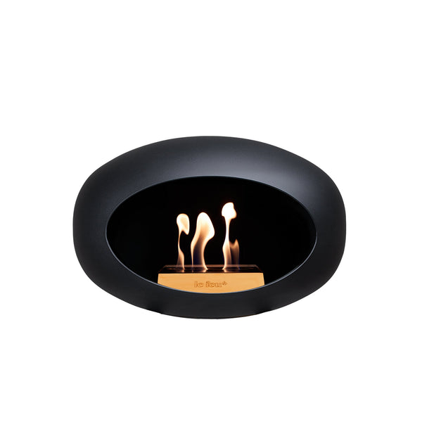 Dome - Wall - Le Feu - Fire Pits + Grills - Black Dome - Rose Gold Burner - HORNE