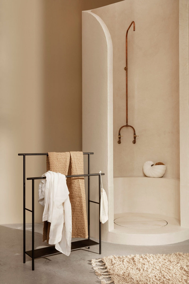 Dora Towel Stand - Ferm Living - Shelving - Black - HORNE