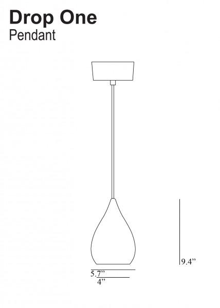 Drop 1 Pendant Glossy - Original BTC - Pendants - HORNE