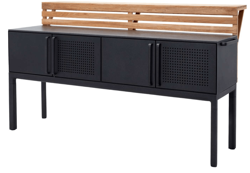 Drop Kitchen - Cane Line - Outdoor Furniture - Stainless Steel With Sink - No Add - Ons - HORNE