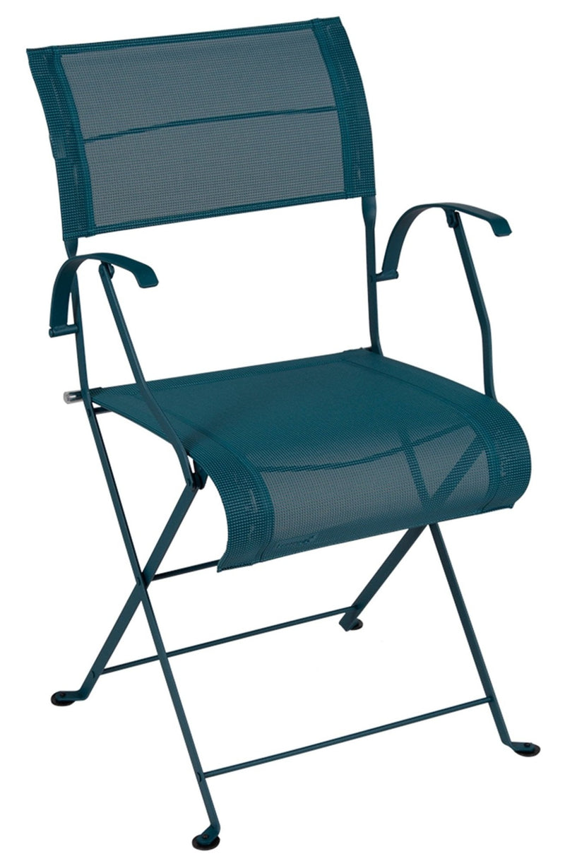 Dune Armchair - Stereo Fabric - Set of 2 - Fermob - Outdoor Furniture - Acapulco Blue - HORNE