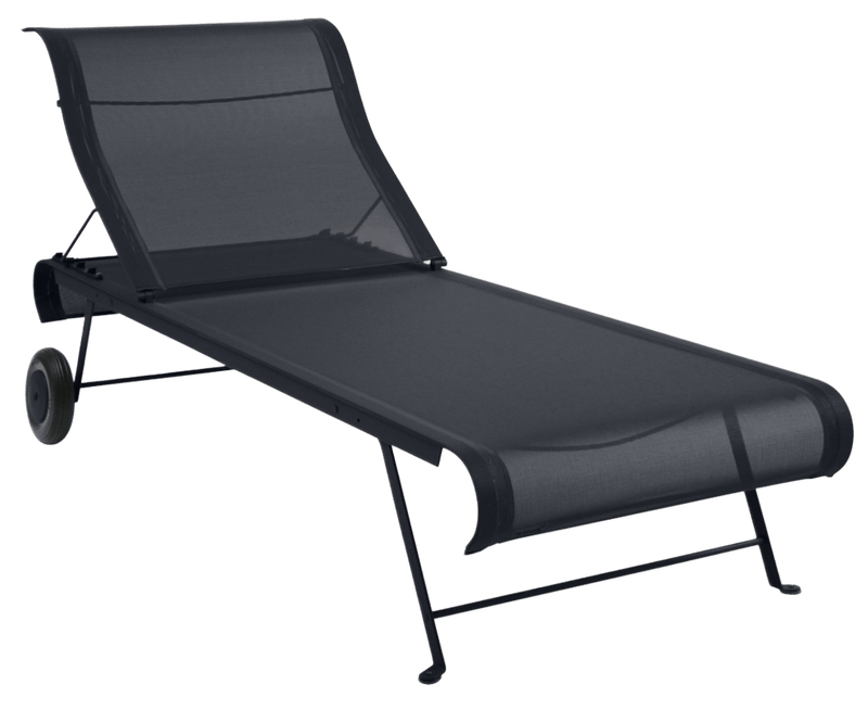 Dune Sunlounger - Stereo Fabric - Fermob - Outdoor Furniture - Clay Grey - HORNE