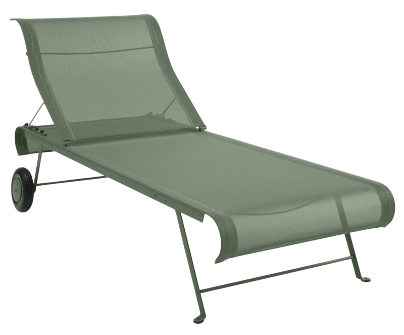 Dune Sunlounger - Stereo Fabric - Fermob - Outdoor Furniture - Clay Grey - HORNE