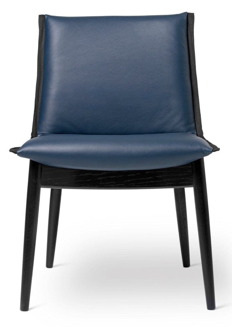 E004 Embrace Chair - Carl Hansen & Son - Chairs - Black Oak/Thor 350 Leather - HORNE
