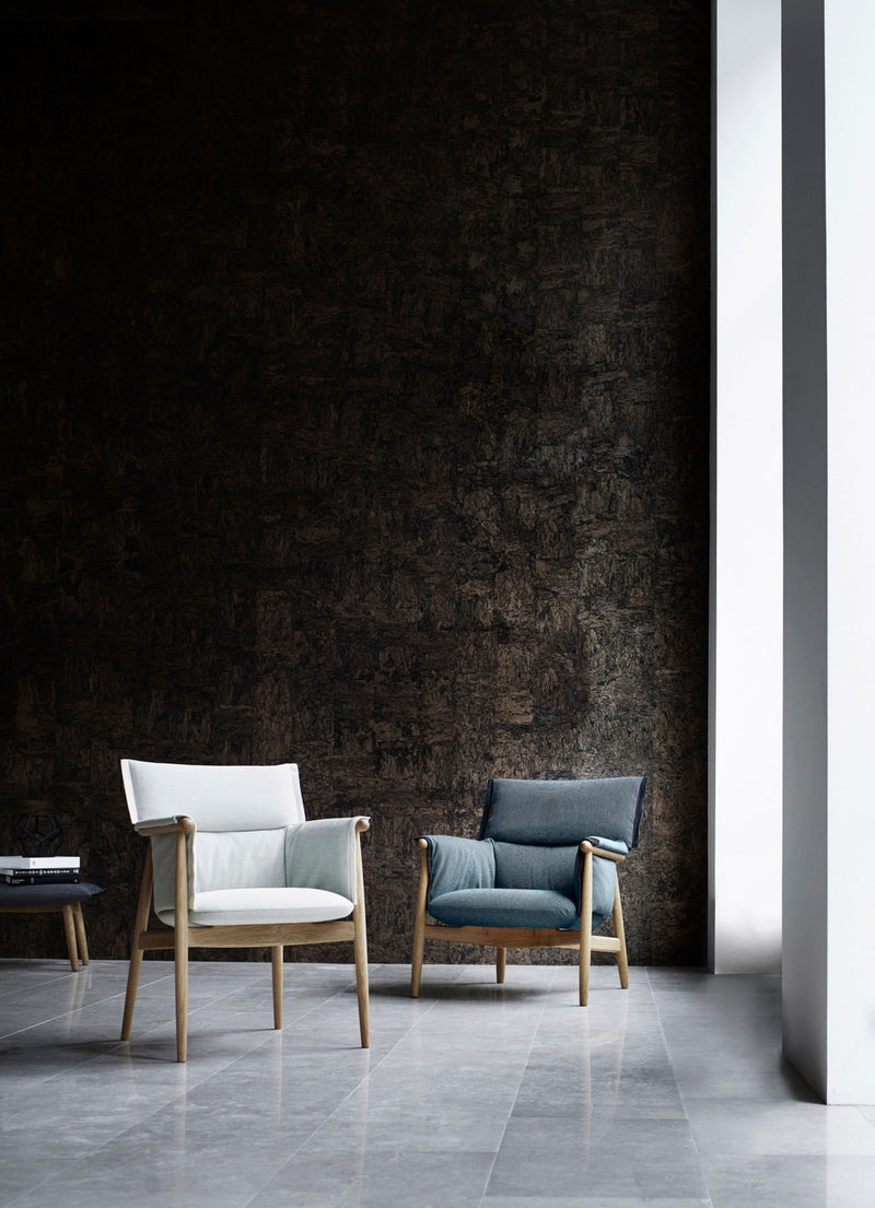 E015 Embrace Lounge Chair - Carl Hansen & Son - Chairs - Oiled Oak/Clara 188 Fabric - HORNE