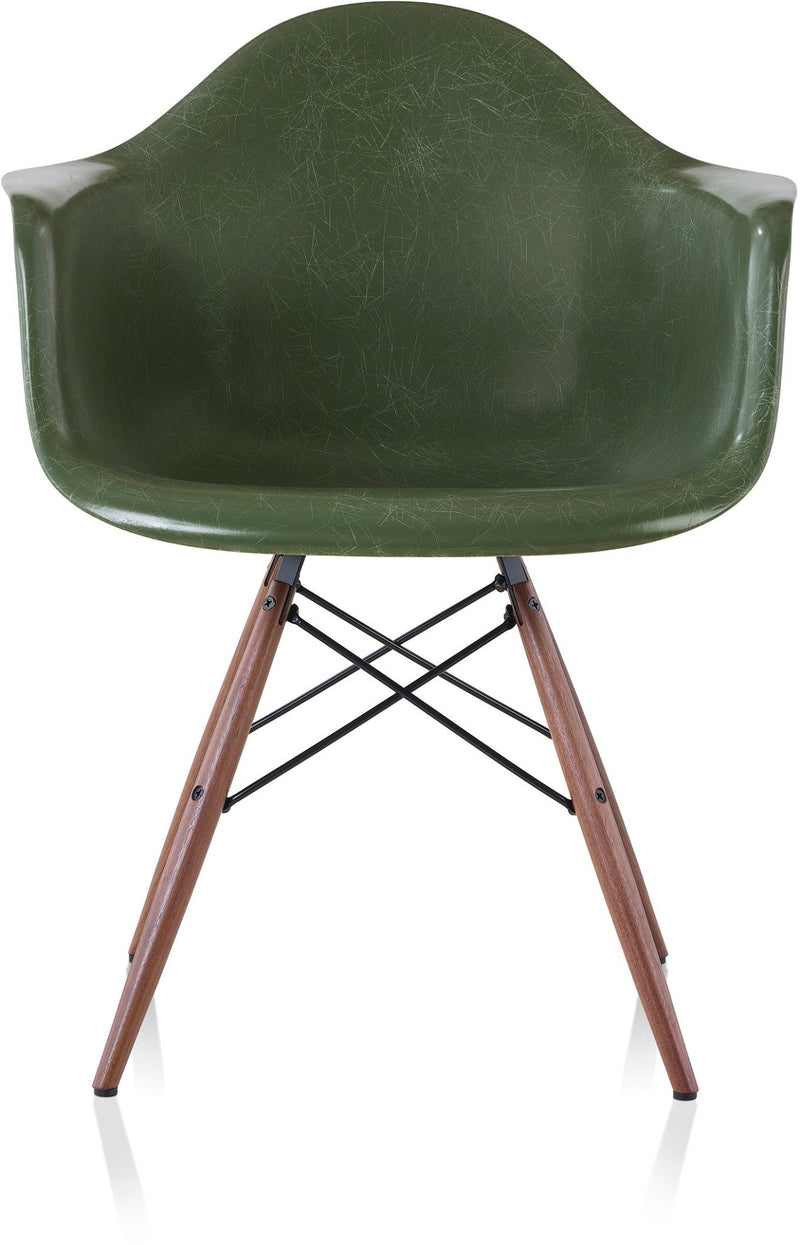 Eames® Molded Fiberglass Armchair – Dowel Base - Herman Miller® - Chairs - White - Natural Maple - Parchment - HORNE