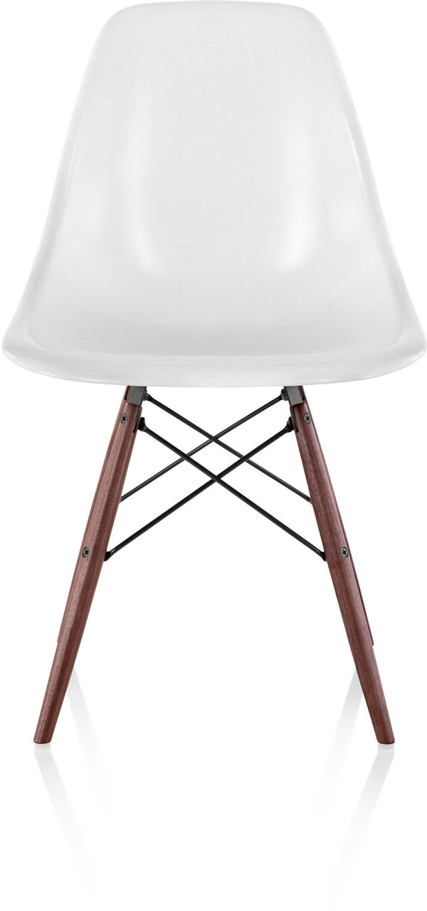 Eames® Molded Fiberglass Side Chair – Dowel Base - Herman Miller® - Chairs - White - Natural Maple - Parchment - HORNE