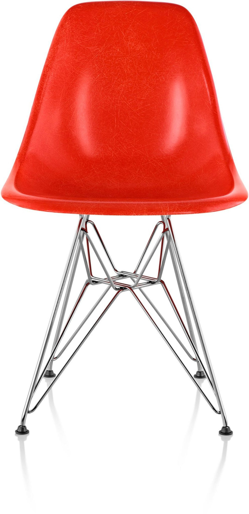 Eames® Molded Fiberglass Side Chair – Wire Base - Herman Miller® - Chairs - White - Parchment - Standard Glide - HORNE