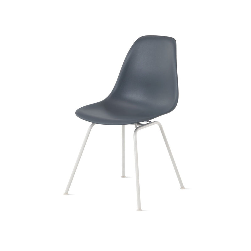 Eames® Molded Plastic Side Chair – 4 - Leg Base - Herman Miller® - Chairs - White - Evergreen - Standard Glide - HORNE
