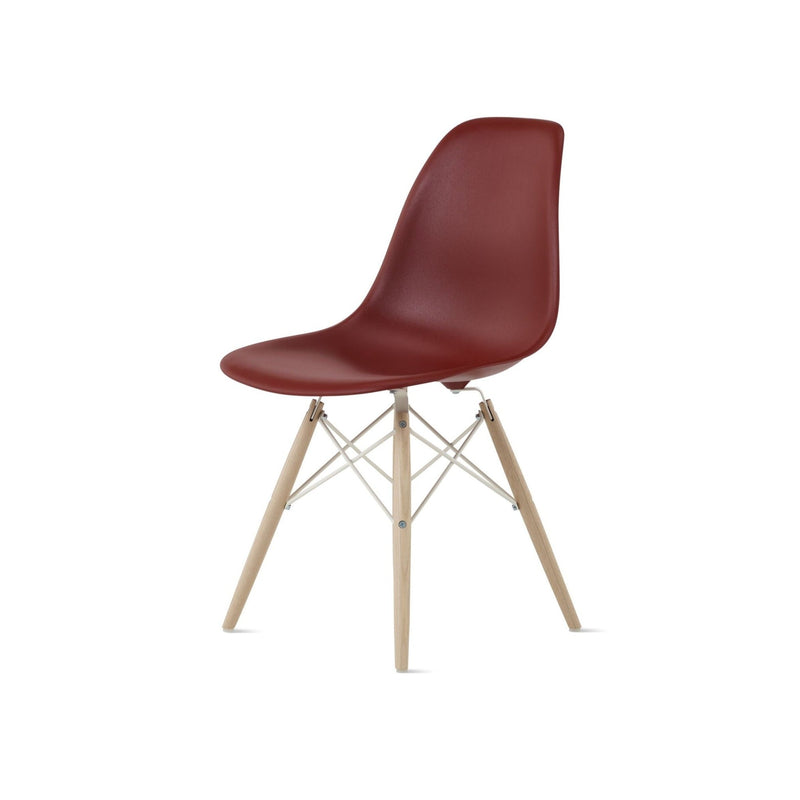 Eames® Molded Plastic Side Chair – Dowel Base - Herman Miller® - Chairs - White - Natural Maple - Black - HORNE
