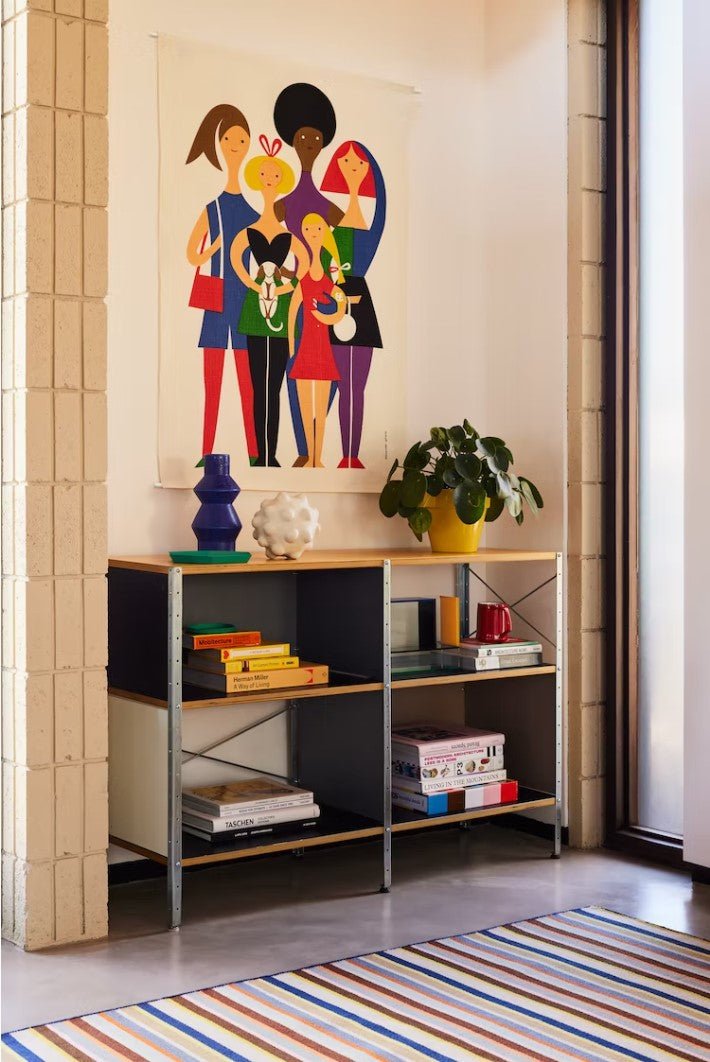 Eames® Storage Unit - 2x2 - Herman Miller® - Storage + Organization - Standard - Multicolor - Black - HORNE