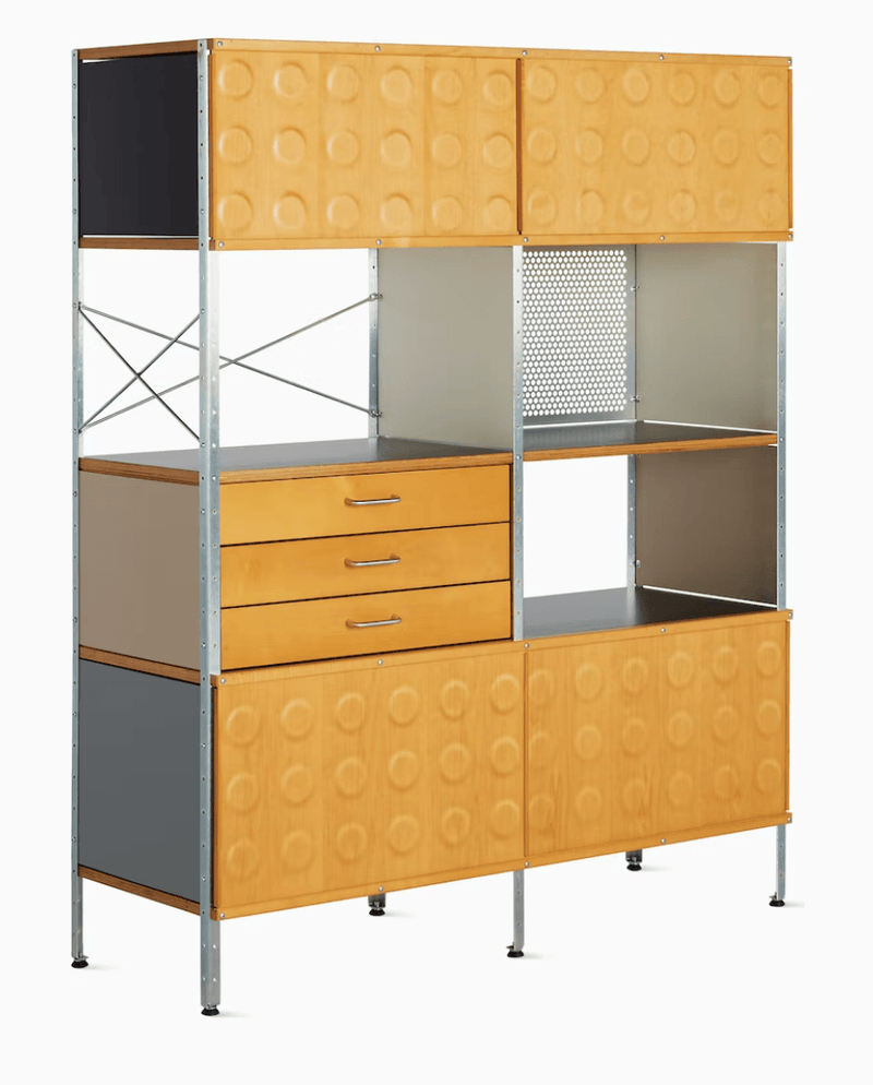 Eames® Storage Unit - 4x2 - Herman Miller® - Storage + Organization - Multicolor - Black - HORNE