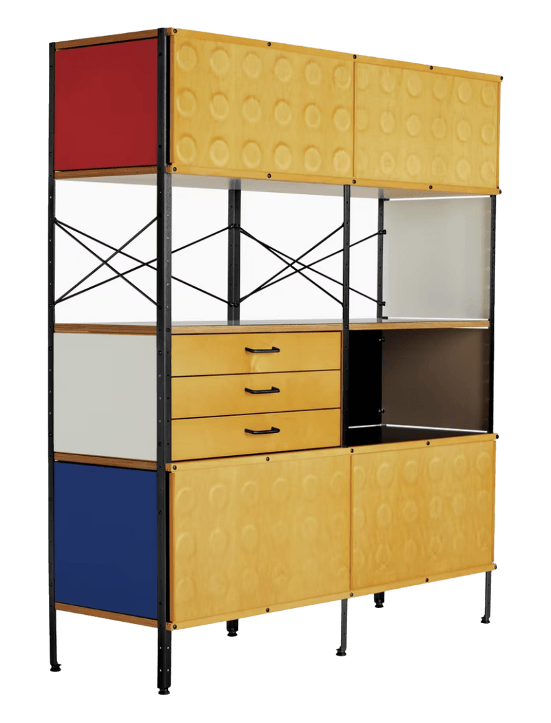 Eames® Storage Unit - 4x2 - Herman Miller® - Storage + Organization - Multicolor - Black - HORNE