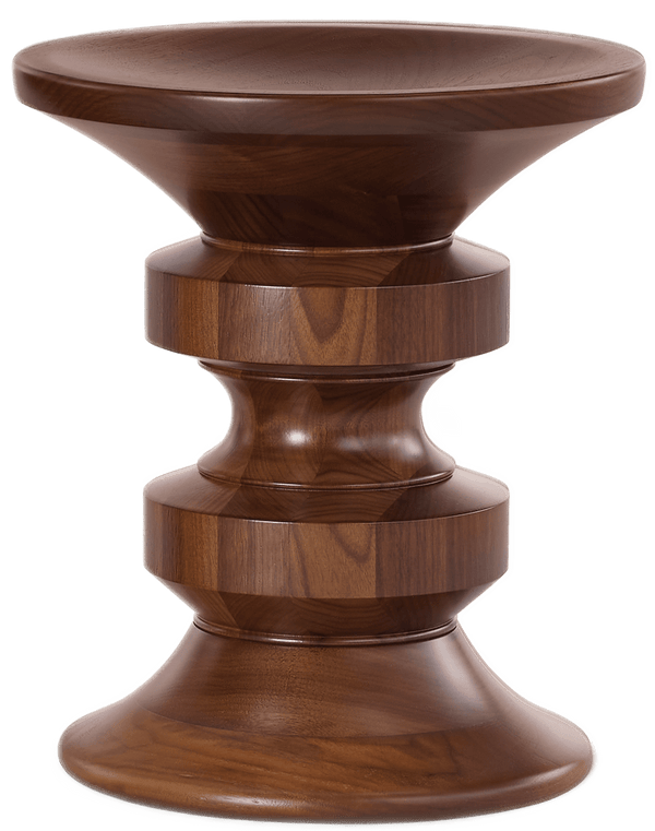 Eames® Turned Stool - Shape D - Herman Miller® - Stools + Benches + Ottomans - Walnut - HORNE