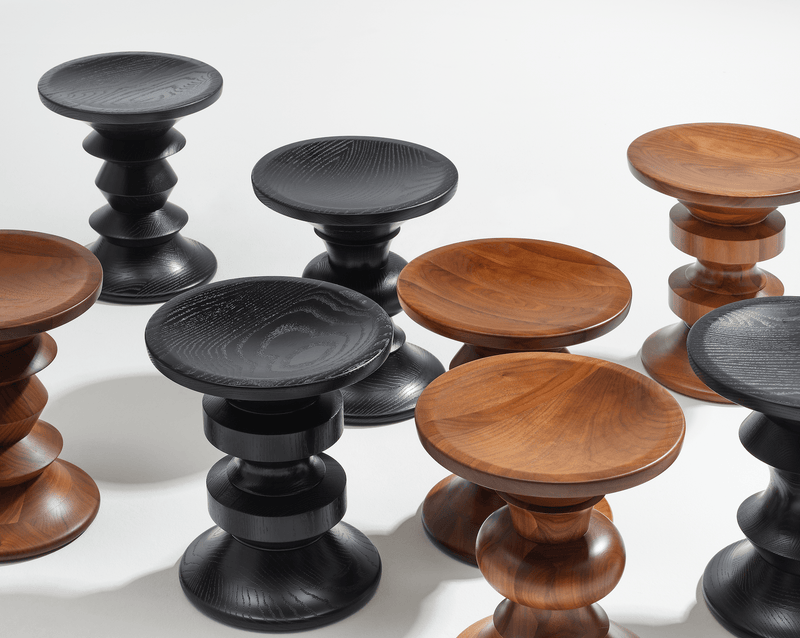Eames® Turned Stool - Shape D - Herman Miller® - Stools + Benches + Ottomans - Walnut - HORNE