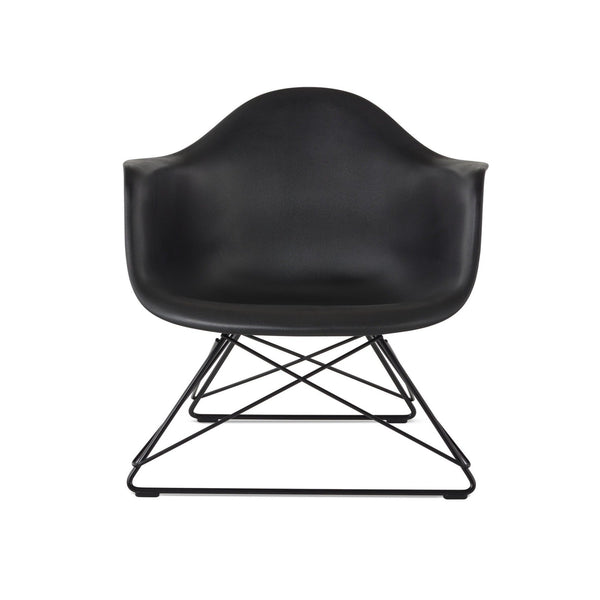 Eames® Wire Base Low Armchair – Plastic - Herman Miller® - Chairs - White - Black - HORNE