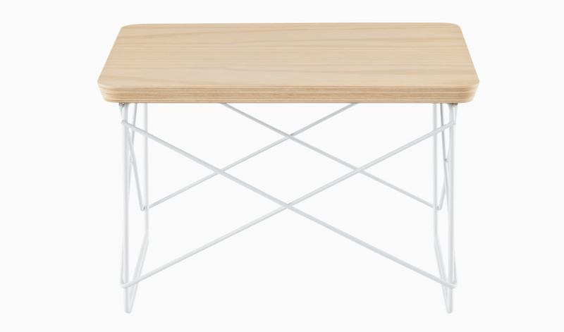 Eames® Wire Base Low Table - Herman Miller® - Tables - White Ash - Black - HORNE