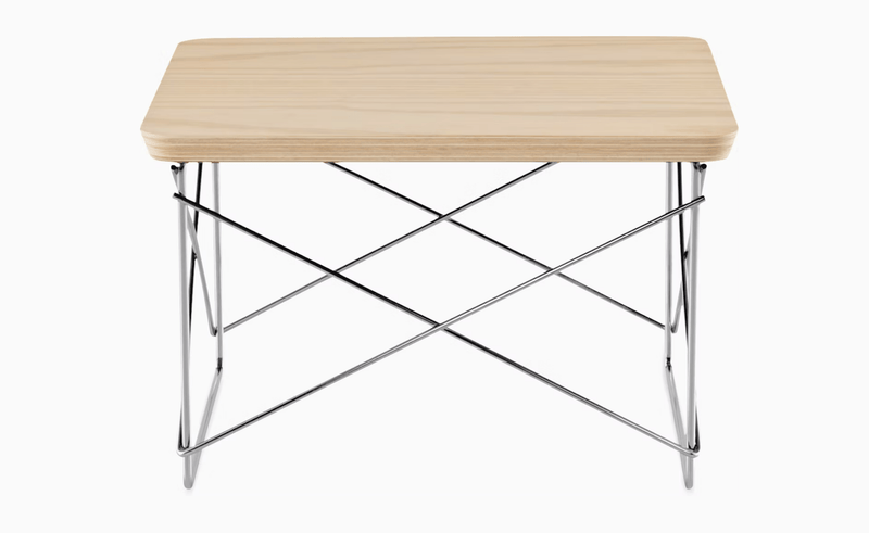 Eames® Wire Base Low Table - Herman Miller® - Tables - White Ash - Black - HORNE