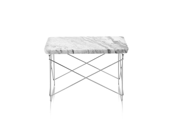Eames® Wire Base Low Table - Herman Miller® - Tables - Georgia Grey Marble - Chrome - HORNE