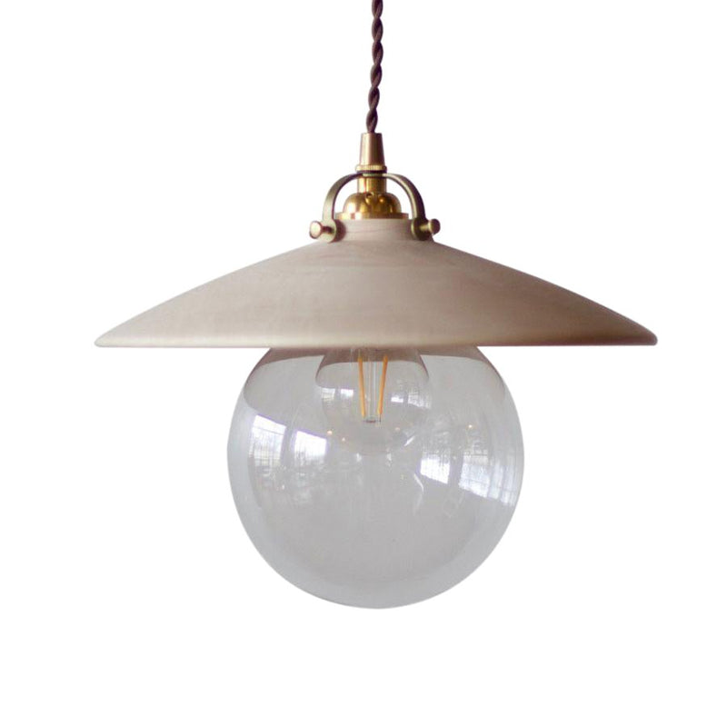 Lostine Edmund Pendant Light with Wooden Shade