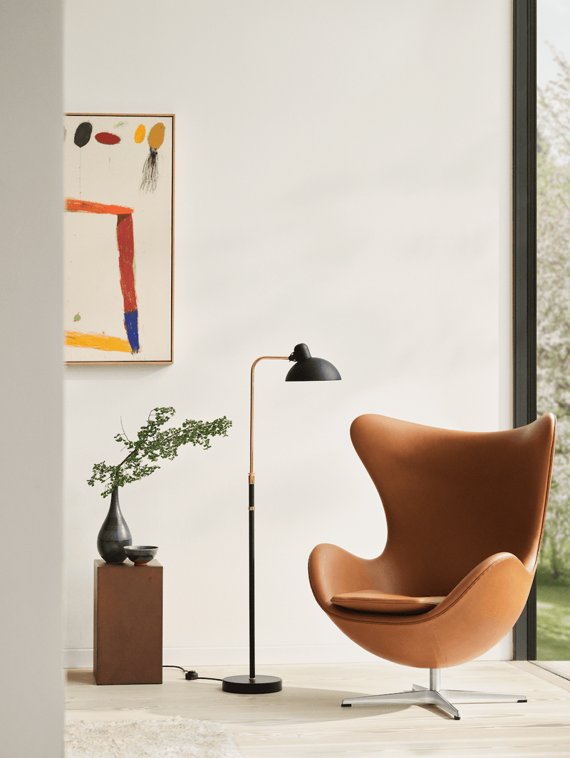 Egg™ Lounge Chair - Fritz Hansen - Chairs - Hallingdal 130 - Satin Polished Aluminum - HORNE