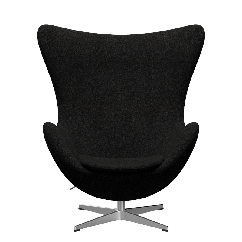 Egg™ Lounge Chair - Fritz Hansen - Chairs - Hallingdal 130 - Satin Polished Aluminum - HORNE