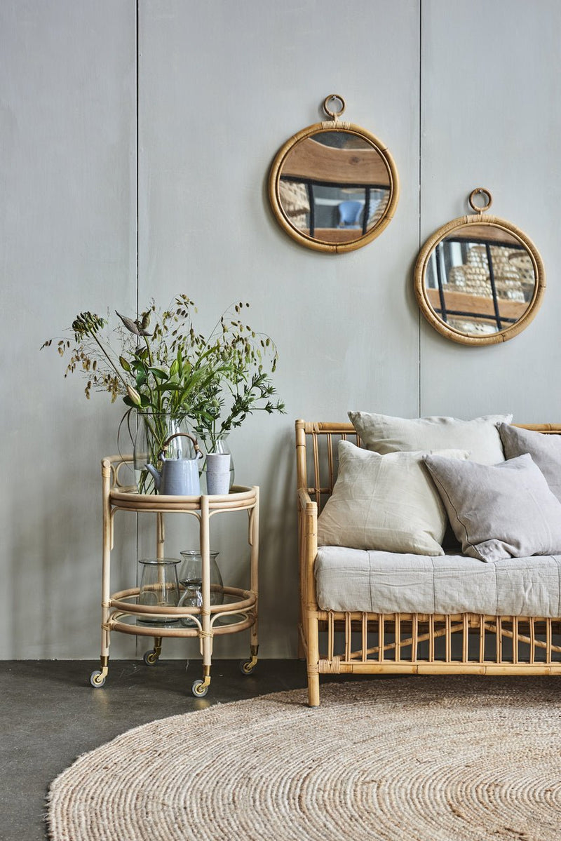 Ella Rattan Mirror - Sika Design - Mirrors - Medium - HORNE
