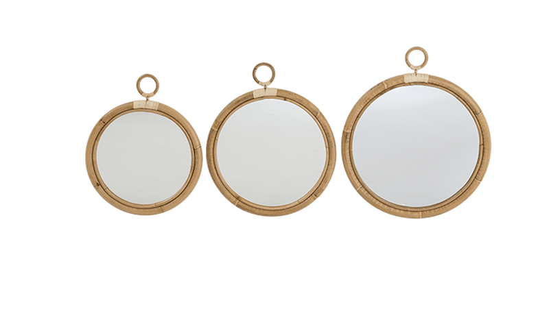 Ella Rattan Mirror - Sika Design - Mirrors - Medium - HORNE