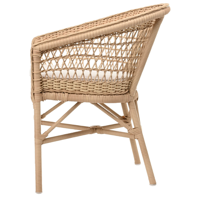 Emma Dining Chair - Exterior - Sika Design - Outdoor Furniture - Antique - Sunbrella Sailcloth Seagull - HORNE