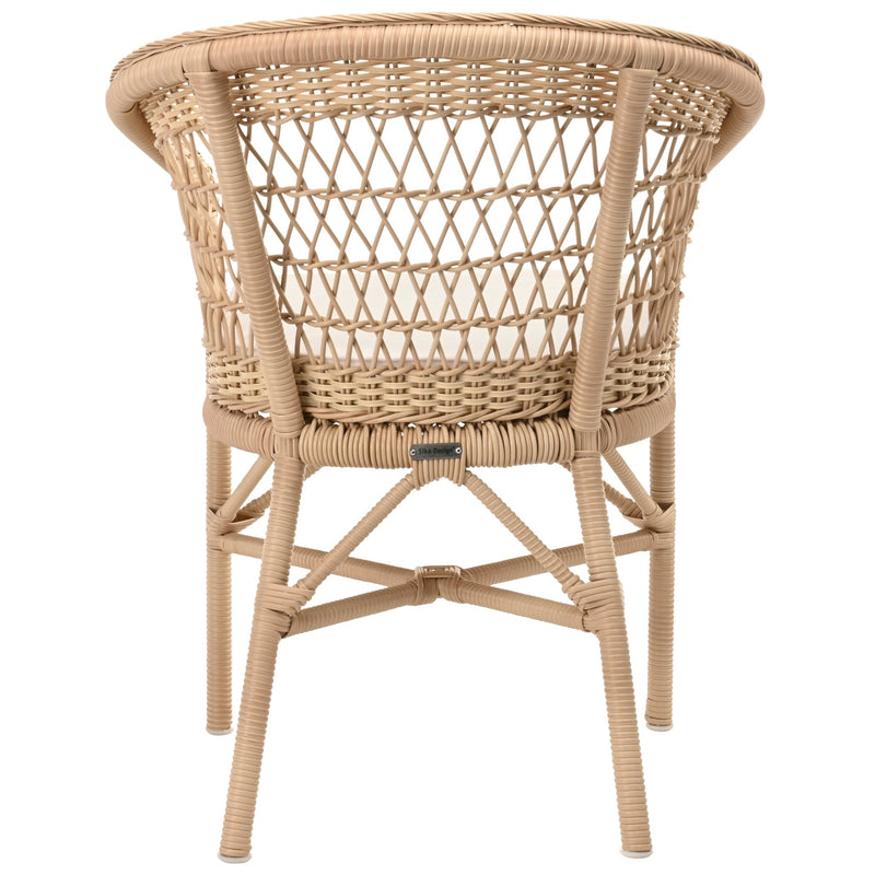 Emma Dining Chair - Exterior - Sika Design - Outdoor Furniture - Antique - Sunbrella Sailcloth Seagull - HORNE