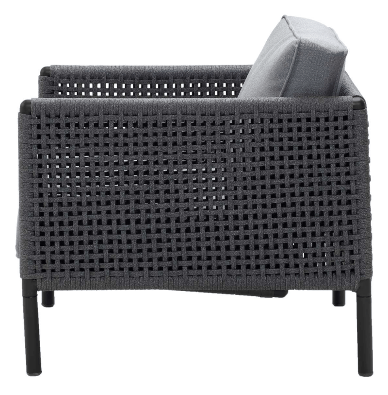Encore Lounge Chair - Cane Line - Outdoor Furniture - Lava Grey/Dark Grey - HORNE
