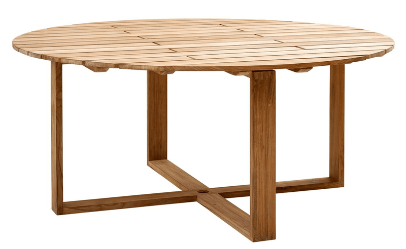 Endless Dining Table - Round - Cane Line - Outdoor Furniture - Medium - HORNE